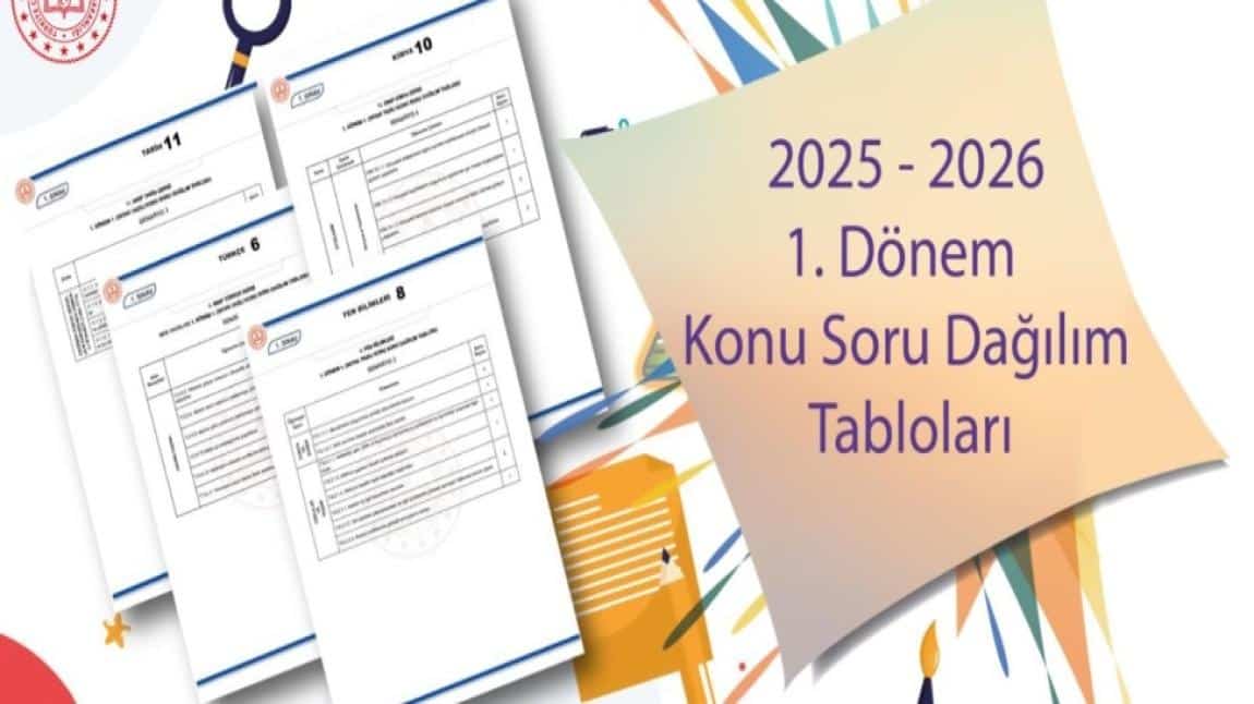BİRİNCİ DÖNEM ORTAK YAZILI SINAVLARA YÖNELİK 